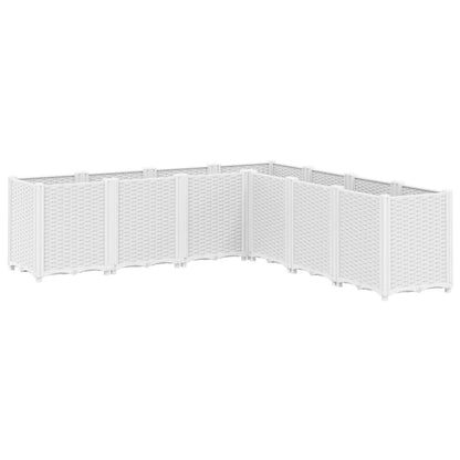 Plantenbak 160X160X53 Cm Polypropeen Wit