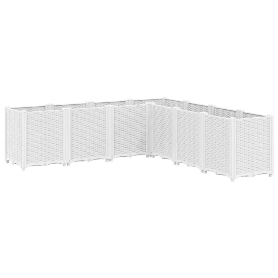 Plantenbak 160X160X53 Cm Polypropeen Wit