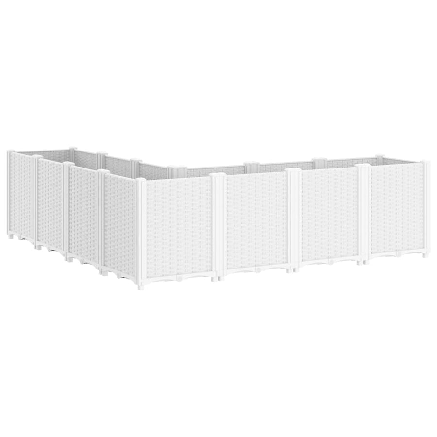 Plantenbak 160X160X53 Cm Polypropeen Wit