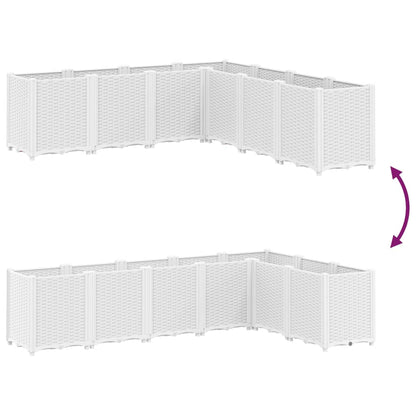 Plantenbak 160X160X53 Cm Polypropeen Wit