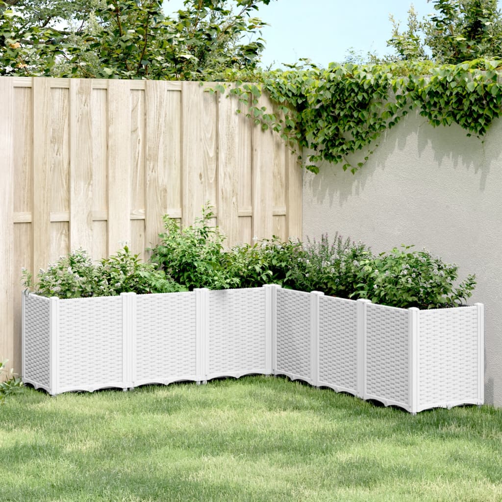 Plantenbak 160X160X53 Cm Polypropeen Wit