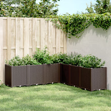 Plantenbak 160X160X53 Cm Polypropeen Bruin Blauw