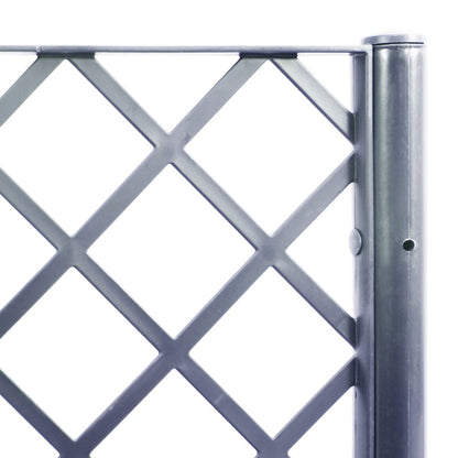 Plantenbak Met Latwerk 120X40X142 Cm Polypropeen Grijs