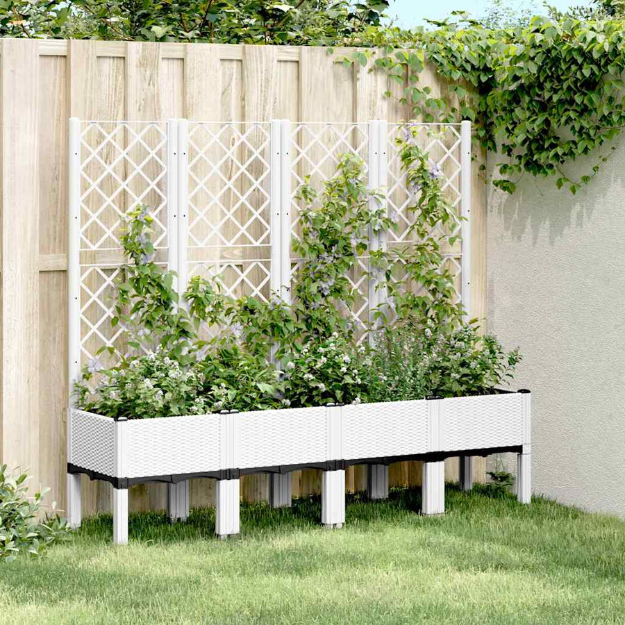 Plantenbak Met Latwerk Polypropeen 160 x 40 x 142 cm