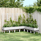Planter with trellis 200x160x142 cm polypropylene white