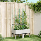 Planter with trellis 80x40x142.5 cm polypropylene white