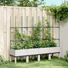 Planter with trellis 160x40x142.5 cm polypropylene white