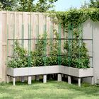Planter with trellis 160x120x142.5 cm polypropylene white