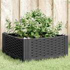 Planter with pins 42.5x42.5x28.5 cm polypropylene black