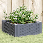 Planter with pins 42.5x42.5x28.5 cm polypropylene blue-grey