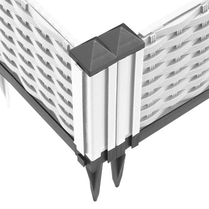 Plantenbak met pinnen 42,5x42,5x28,5 cm polypropeen wit