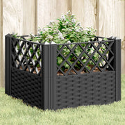Plantenbak 43,5x43,5x43,5 cm polypropeen zwart