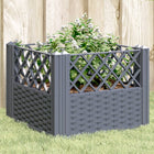 Planter with pins 43.5x43.5x43.5 cm polypropylene blue-grey
