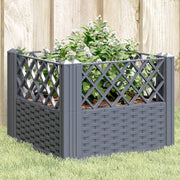 Plantenbak 43,5x43,5x43,5 cm polypropeen blauwgrijs