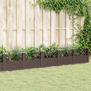 Plantenbak 363,5x43,5x43,5 cm polypropeen bruin