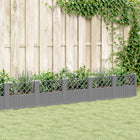 Planter with pins 363.5x43.5x43.5 cm polypropylene light grey