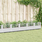 Planter with pins 363.5x43.5x43.5 cm polypropylene white