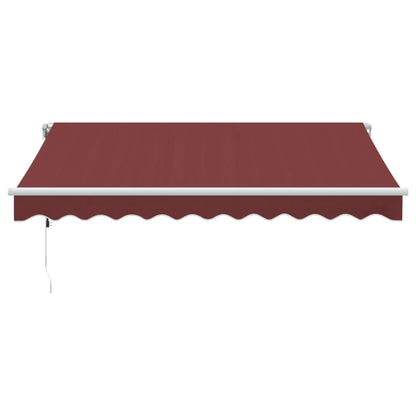 Luifel automatisch uittrekbaar 300x250 cm bordeauxrood