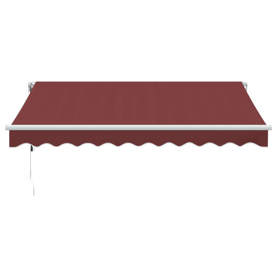 Luifel automatisch uittrekbaar 300x250 cm bordeauxrood