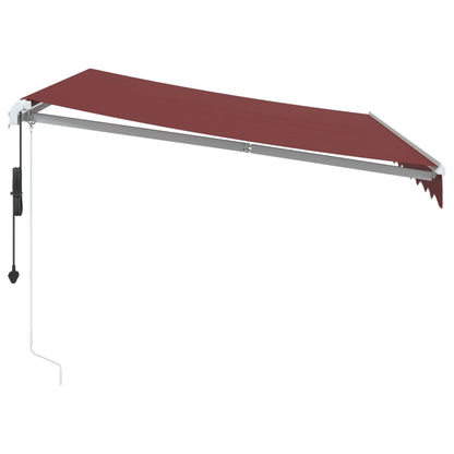Luifel automatisch uittrekbaar 300x250 cm bordeauxrood