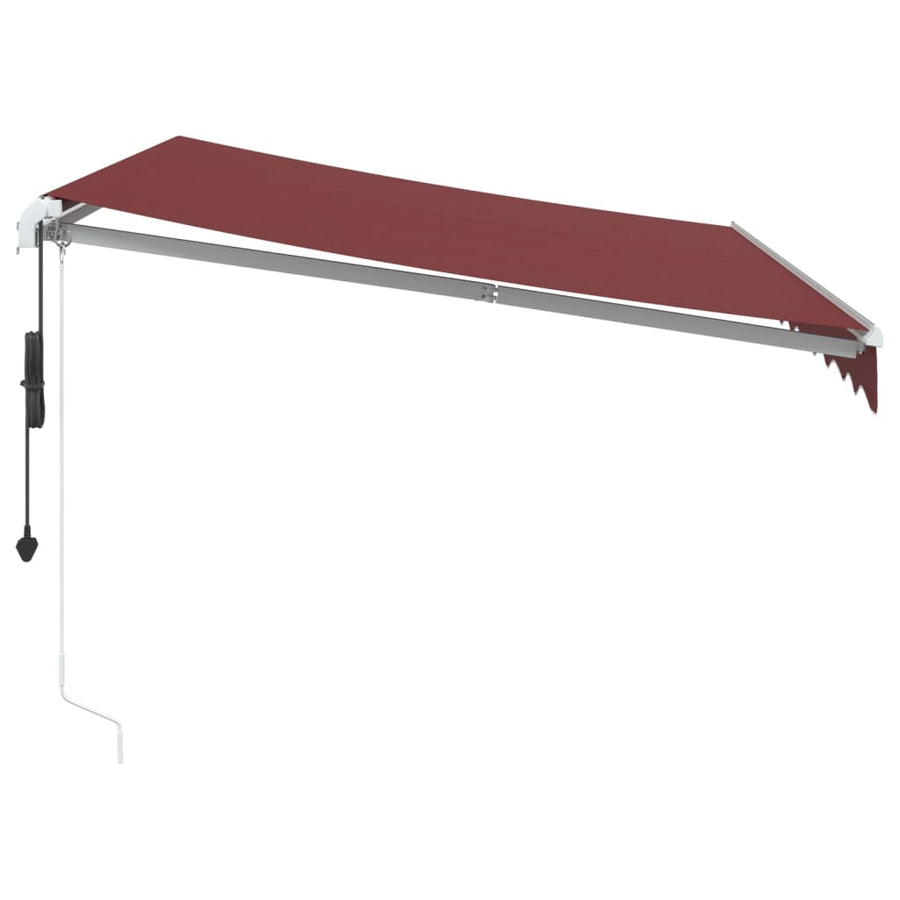 Luifel automatisch uittrekbaar 300x250 cm bordeauxrood