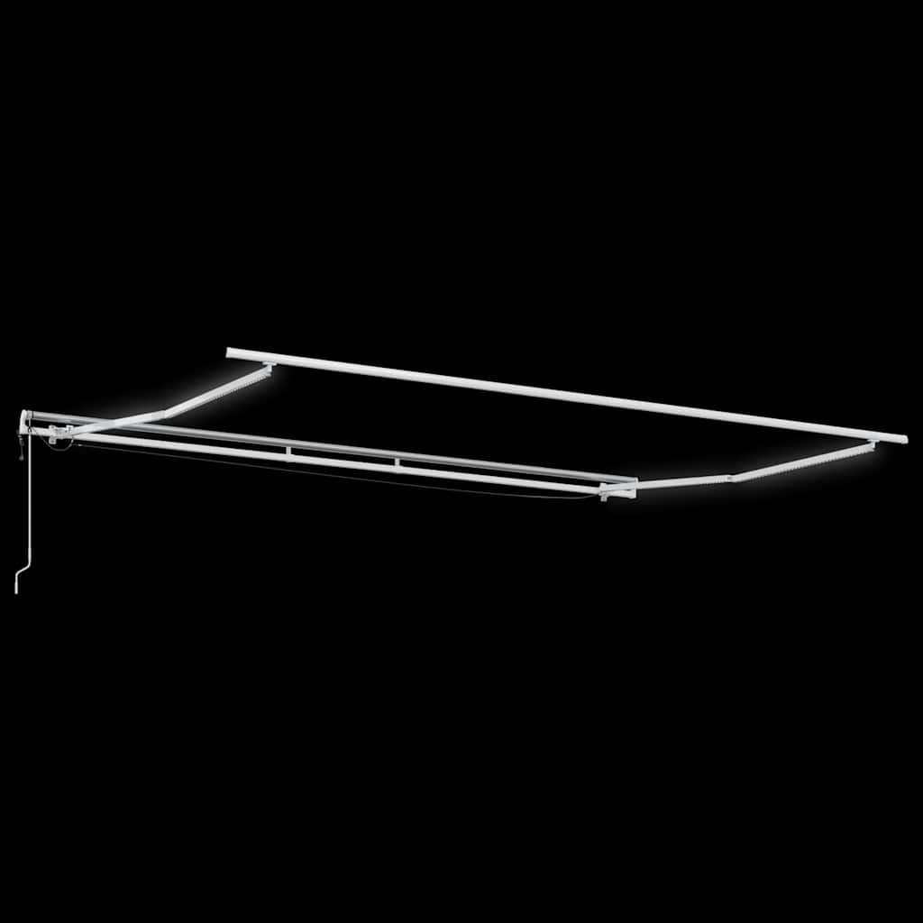 Luifel Automatisch Uittrekbaar Met Led Bordeauxrood En Wit 450 x 300 cm