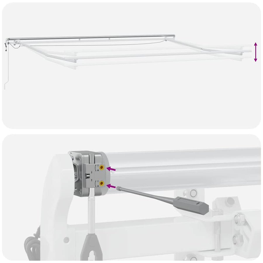 Luifel Automatisch Uittrekbaar Met Led 500 x 300 cm