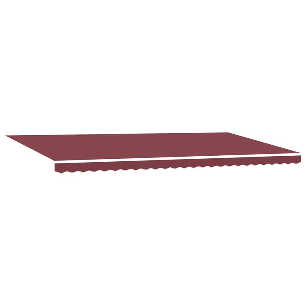 Luifel handmatig uittrekbaar met LED 600x300 cm bordeauxrood