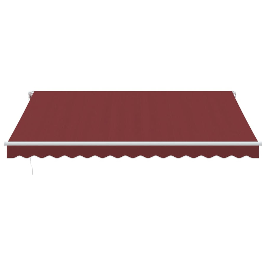 Luifel automatisch uittrekbaar 400x350 cm bordeauxrood