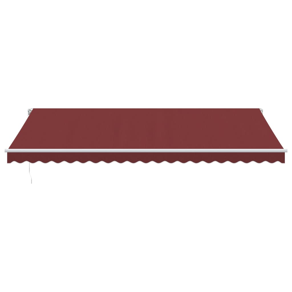 Luifel handmatig uittrekbaar 500x350 cm bordeauxrood