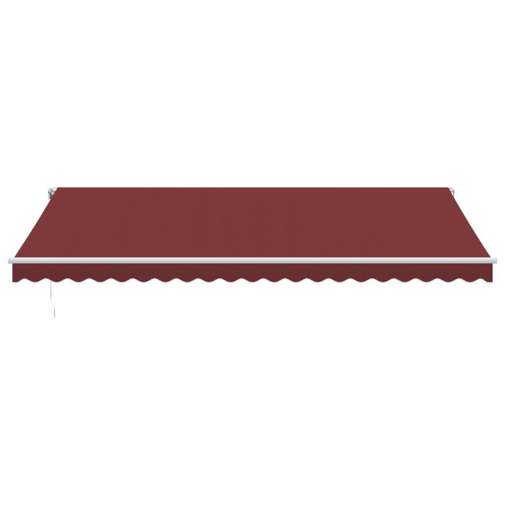 Luifel automatisch uittrekbaar 500x350 cm bordeauxrood