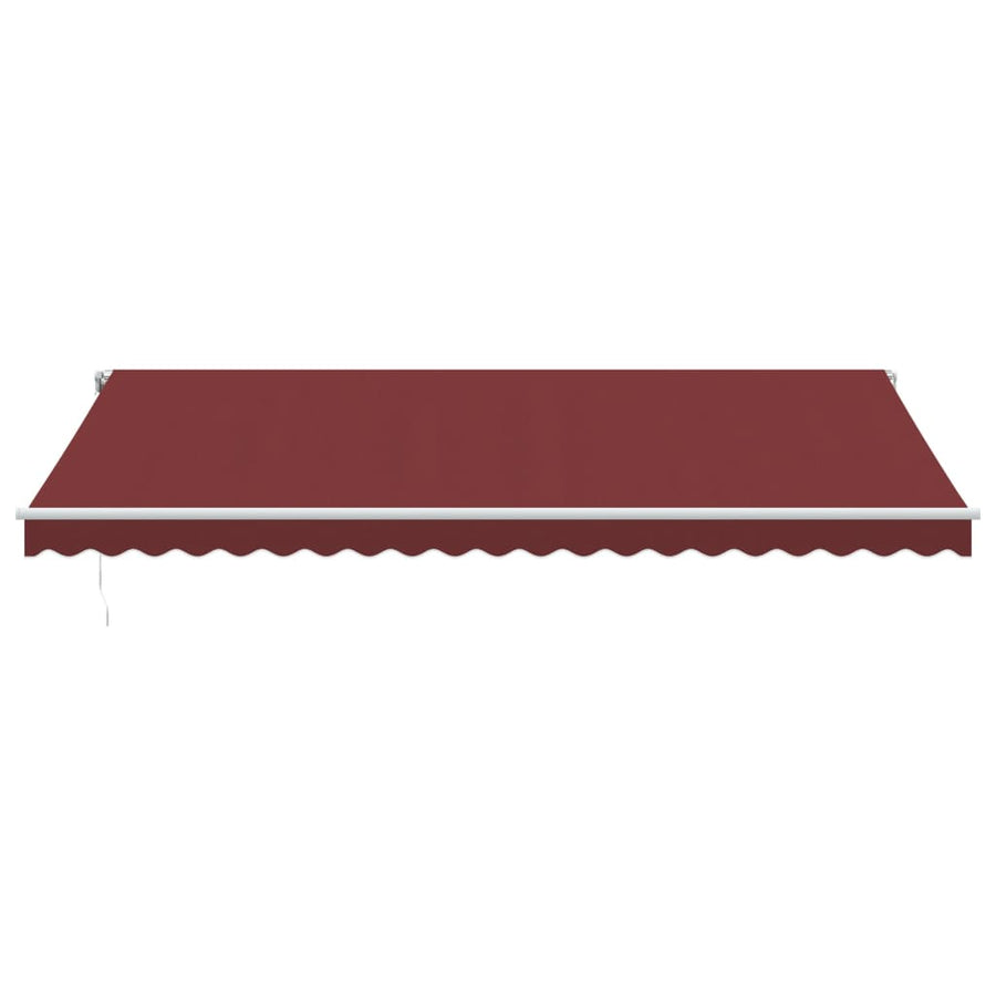 Luifel automatisch uittrekbaar 500x350 cm bordeauxrood
