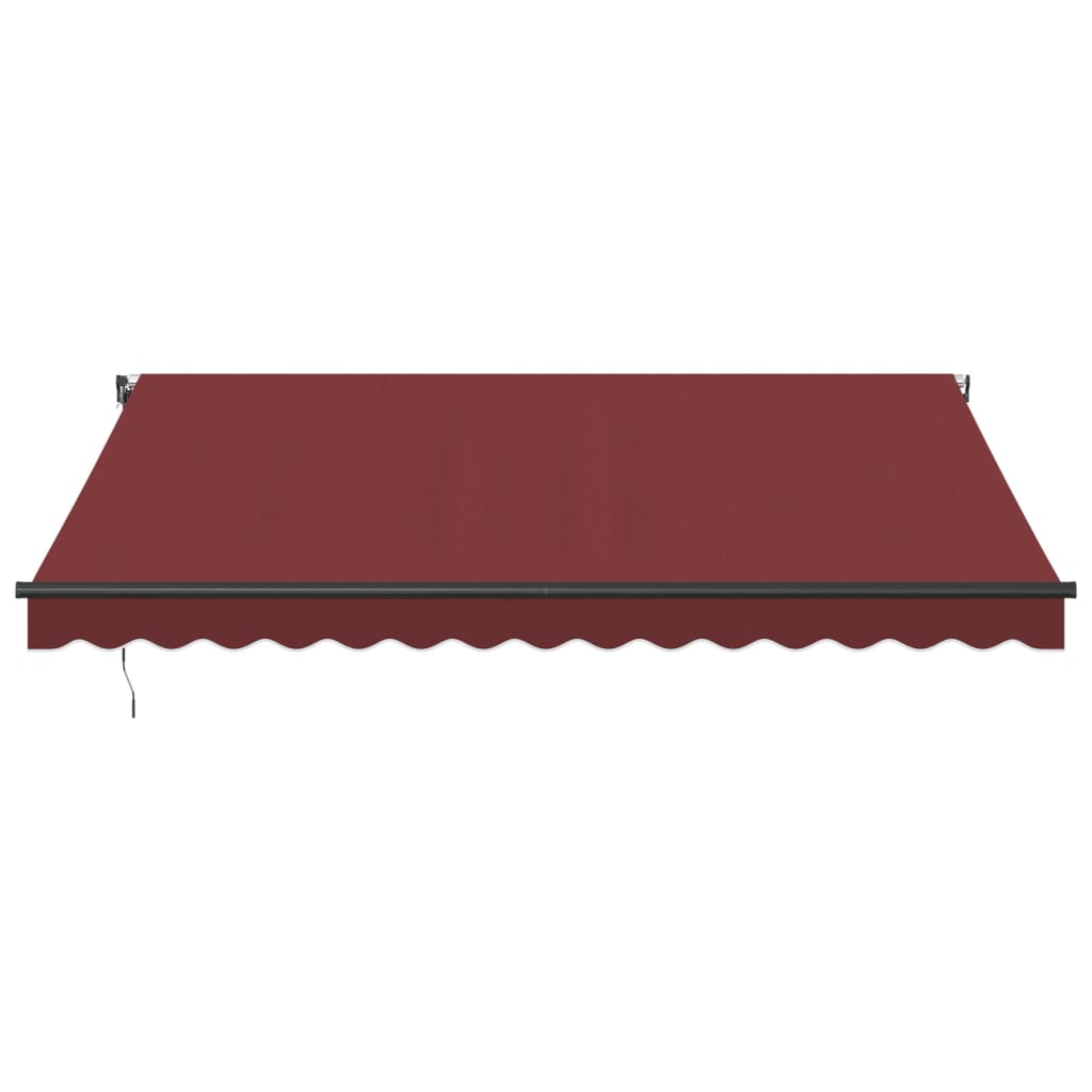 Luifel automatisch uittrekbaar 400x350 cm bordeauxrood