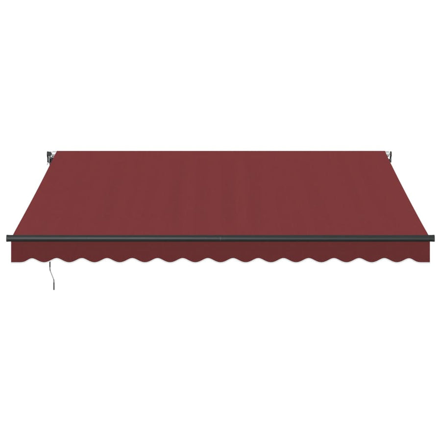 Luifel automatisch uittrekbaar 400x350 cm bordeauxrood
