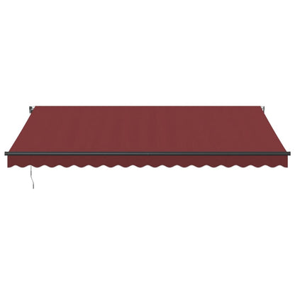 Luifel Automatisch Uittrekbaar Bordeauxrood 450 x 350 cm