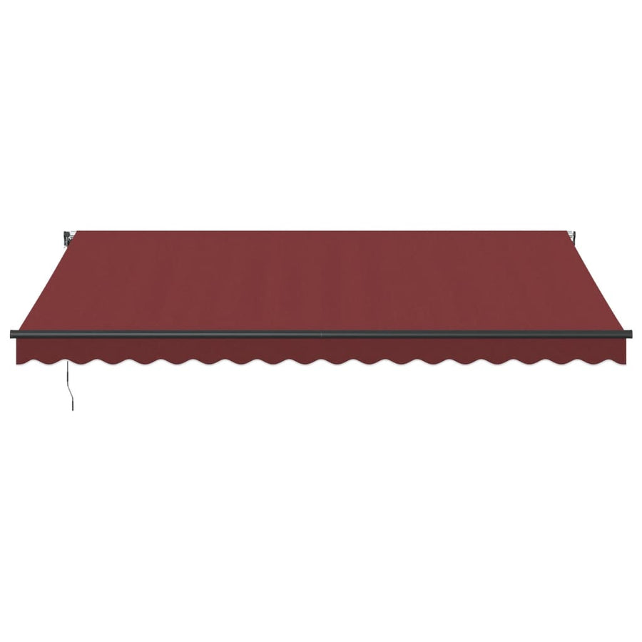 Luifel Automatisch Uittrekbaar Bordeauxrood 450 x 350 cm