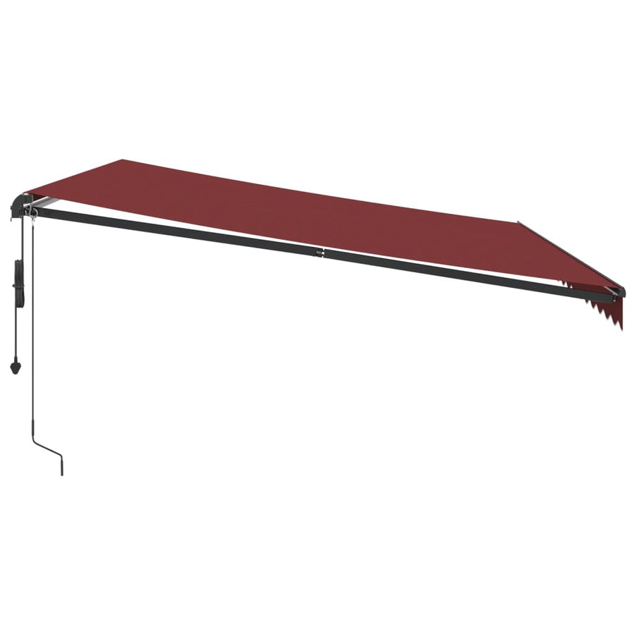 Luifel Automatisch Uittrekbaar Bordeauxrood 450 x 350 cm