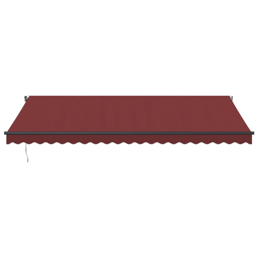 Luifel automatisch uittrekbaar 500x350 cm bordeauxrood