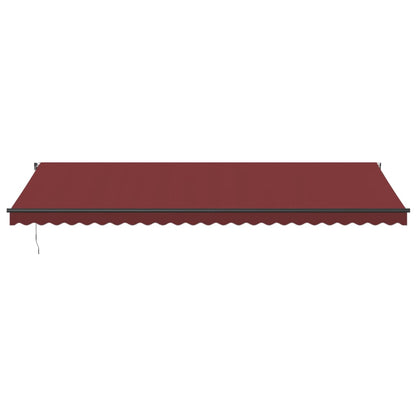 Luifel Automatisch Uittrekbaar Bordeauxrood 600 x 350 cm