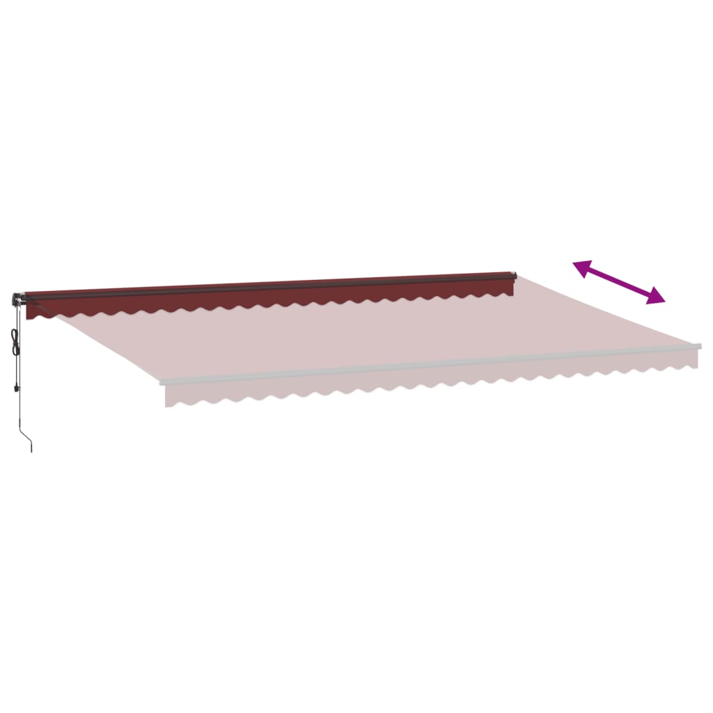 Luifel Automatisch Uittrekbaar Met Led's Bordeaux 600 x 350 cm