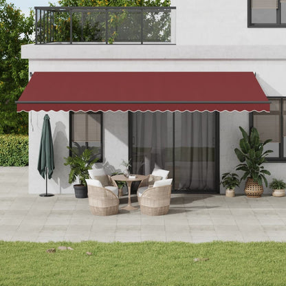 Luifel Automatisch Uittrekbaar Met Led's Bordeaux 600 x 350 cm