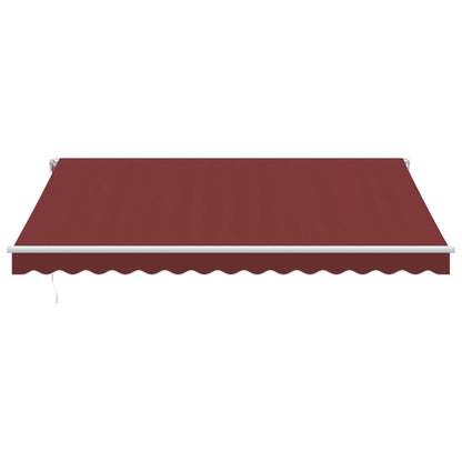 Luifel Handmatig Uittrekbaar 400X300 Cm Bordeauxrood