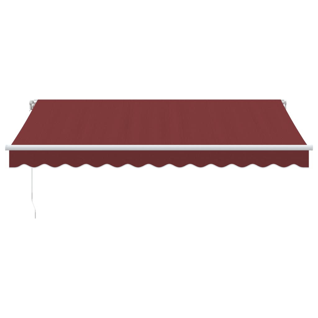 Luifel handmatig uittrekbaar 350x250 cm bordeauxrood