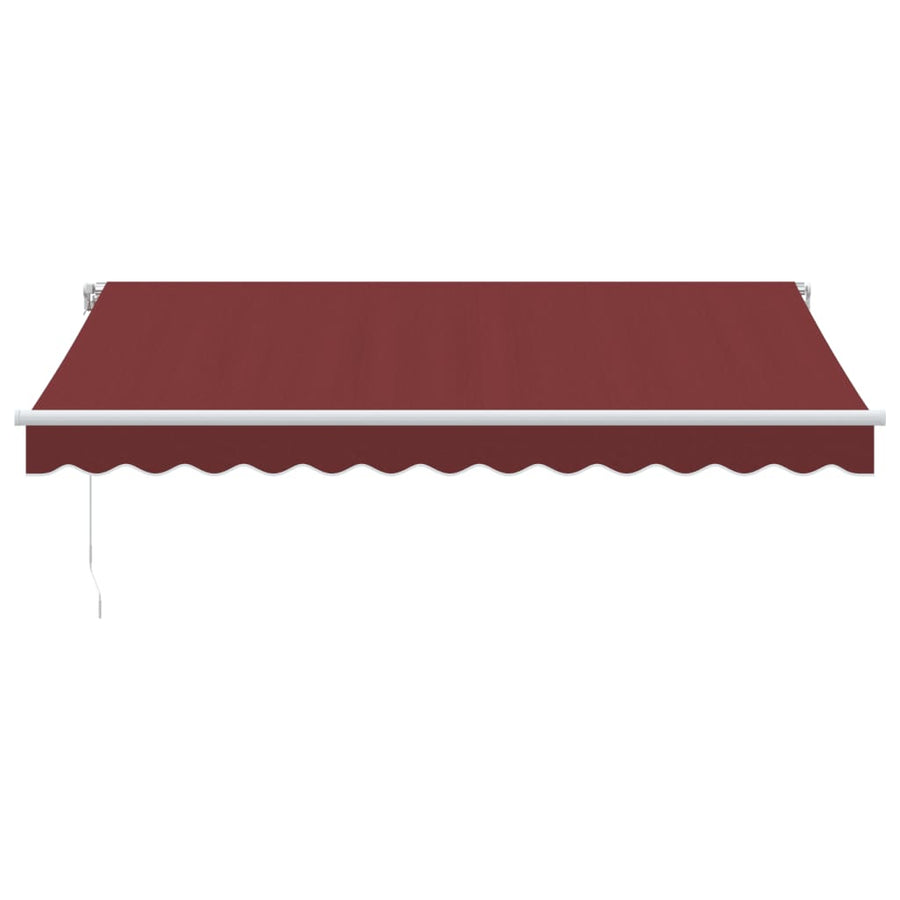 Luifel handmatig uittrekbaar 350x250 cm bordeauxrood