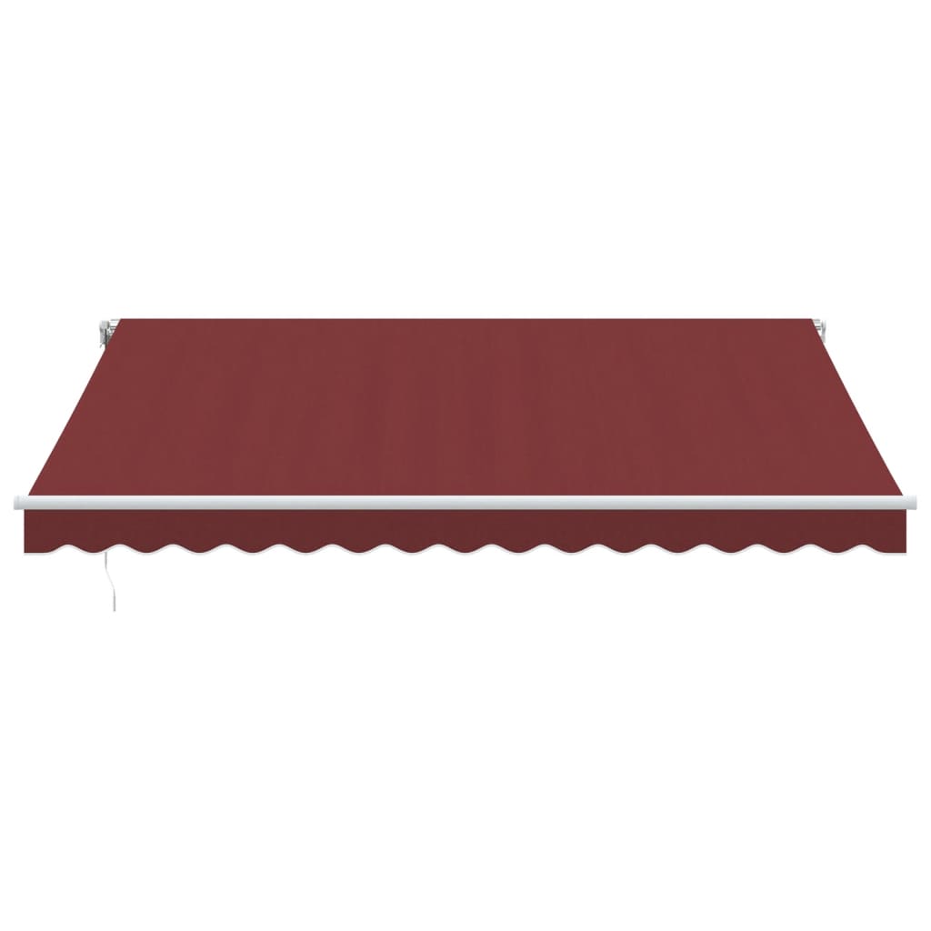 Luifel automatisch uittrekbaar 400x300 cm bordeauxrood