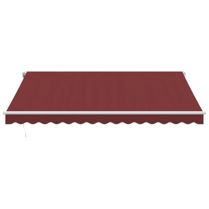 Luifel automatisch uittrekbaar 400x300 cm bordeauxrood