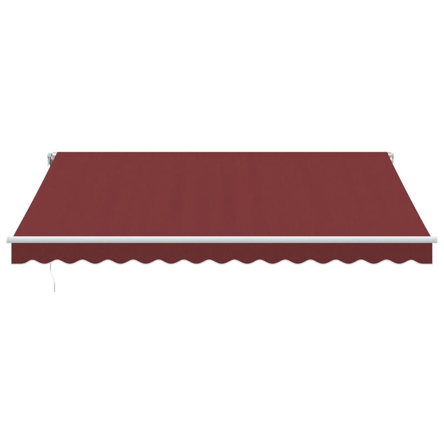 Luifel automatisch uittrekbaar 400x300 cm bordeauxrood