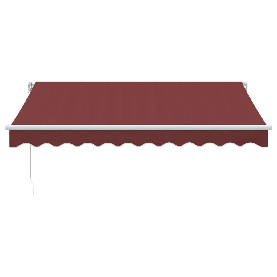 Luifel handmatig uittrekbaar 300x250 cm bordeauxrood
