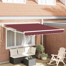 Luifel Handmatig Uittrekbaar 300X250 Cm Bordeauxrood
