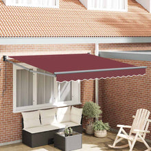 Luifel Handmatig Uittrekbaar 300X250 Cm Bordeauxrood 3 x 2.5 m